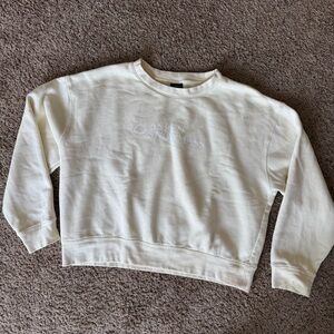 Aspen Snowmass Women's Crewneck Sweater, Cream, XL